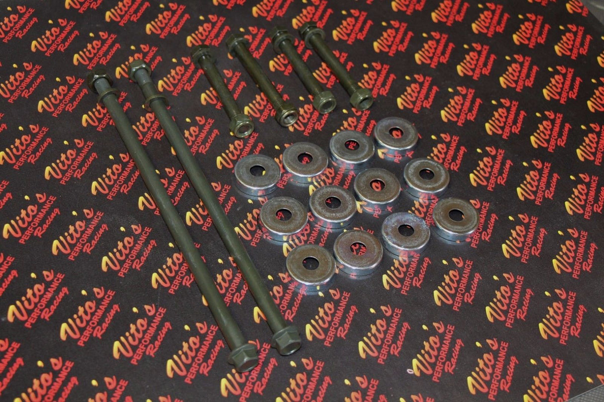 NEW Vito's Yamaha Banshee upper + lower a-arm bolts left + right + 12 dust caps 3