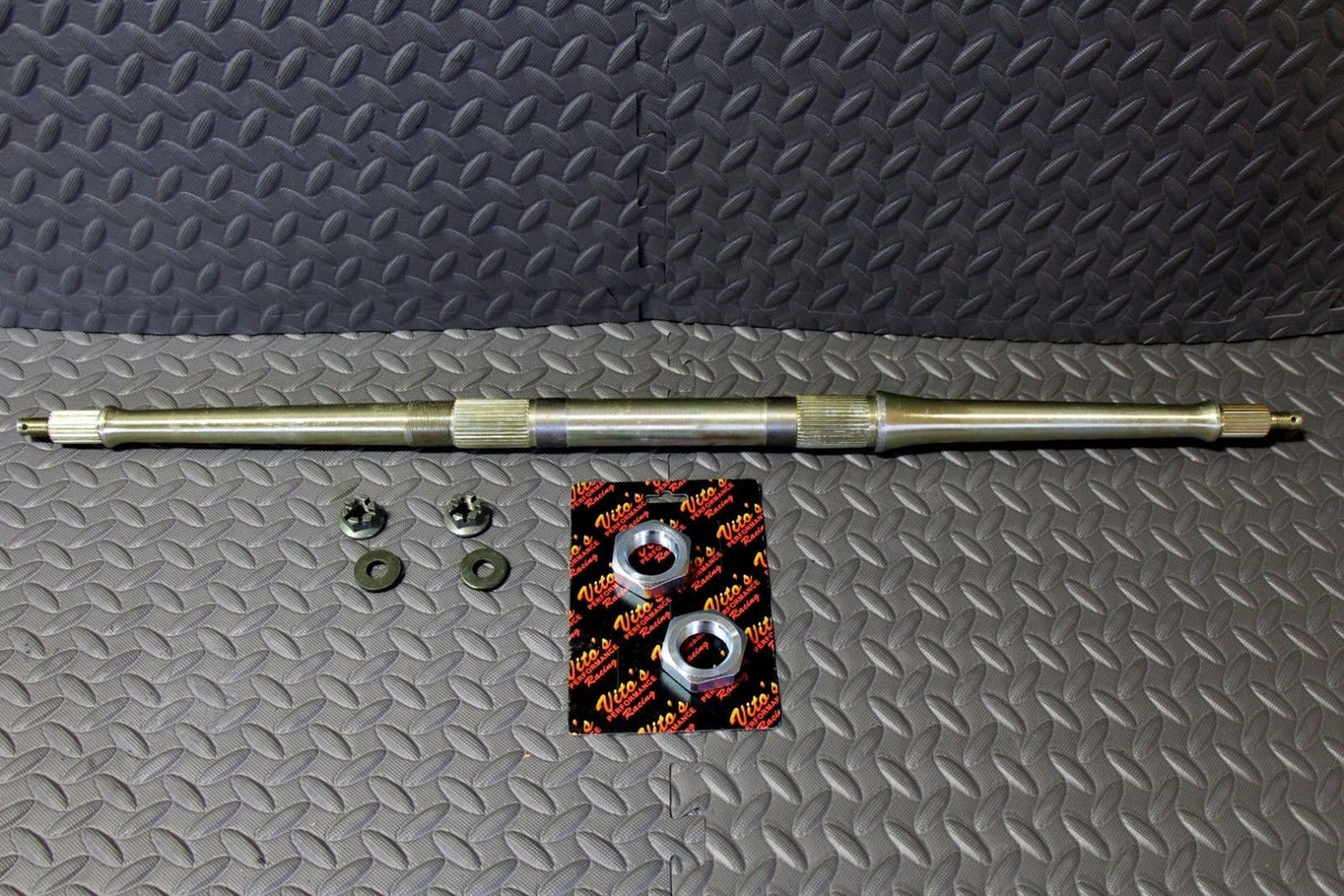 NEW Vito's Performance stock oem size AXLE Yamaha Banshee + hub + axle nuts kit 1