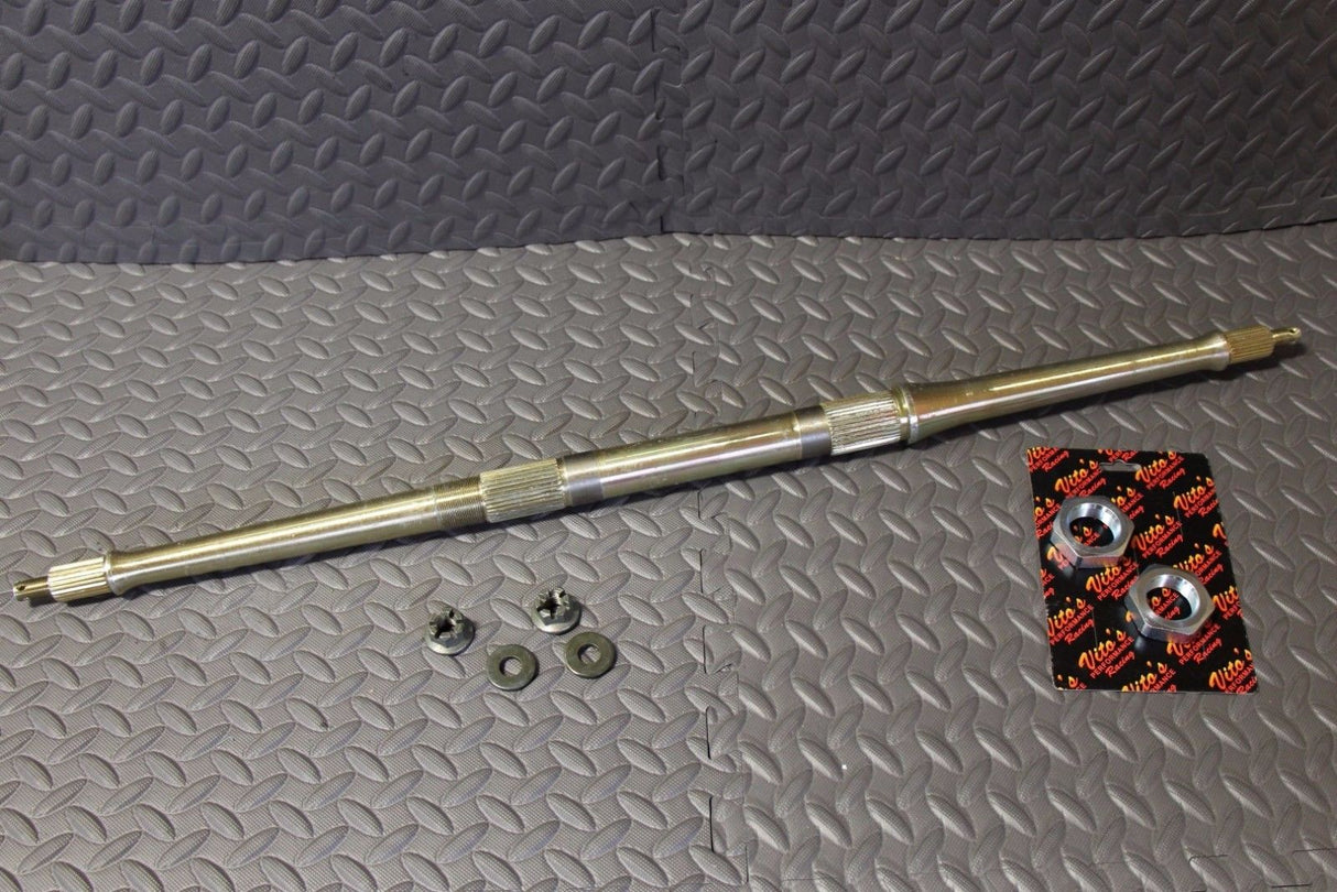 NEW Vito's Performance stock oem size AXLE Yamaha Banshee + hub + axle nuts kit 2