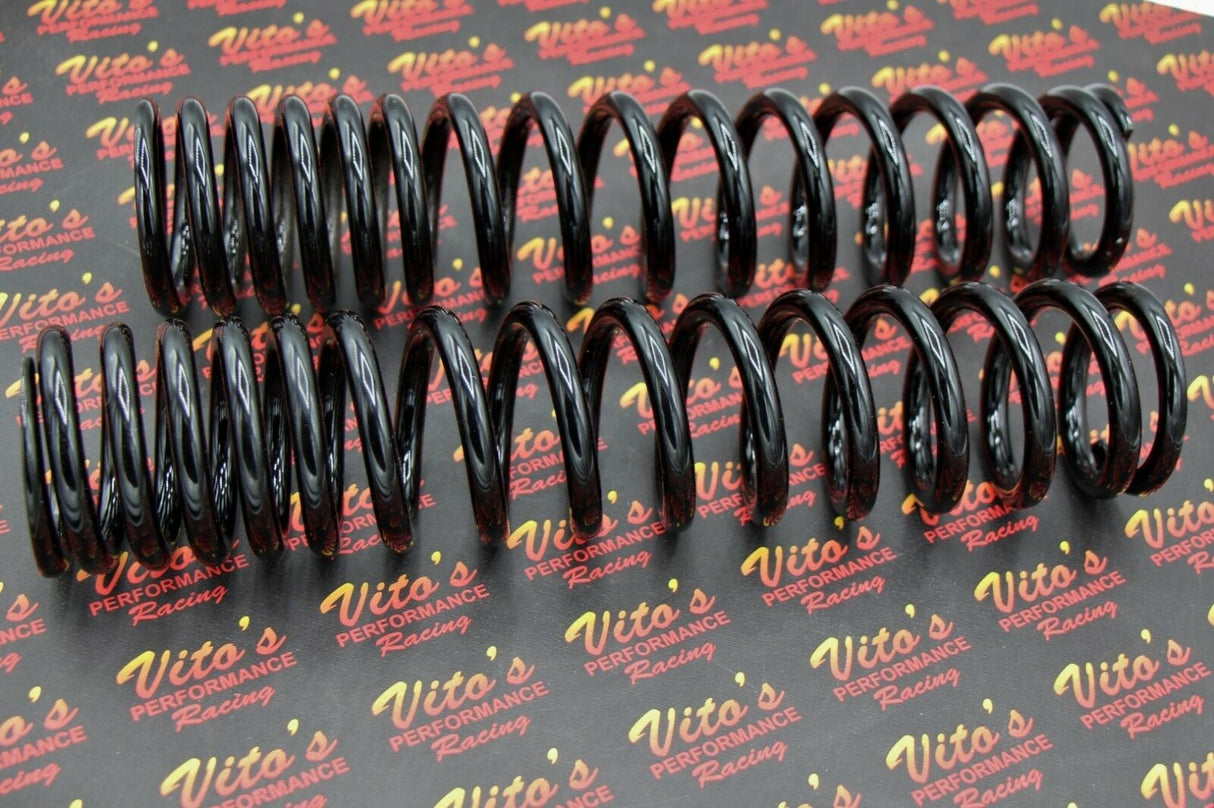2 x front shock springs Yamaha Banshee 1987-2006 POWDERCOATED BLACK (one pair) 3