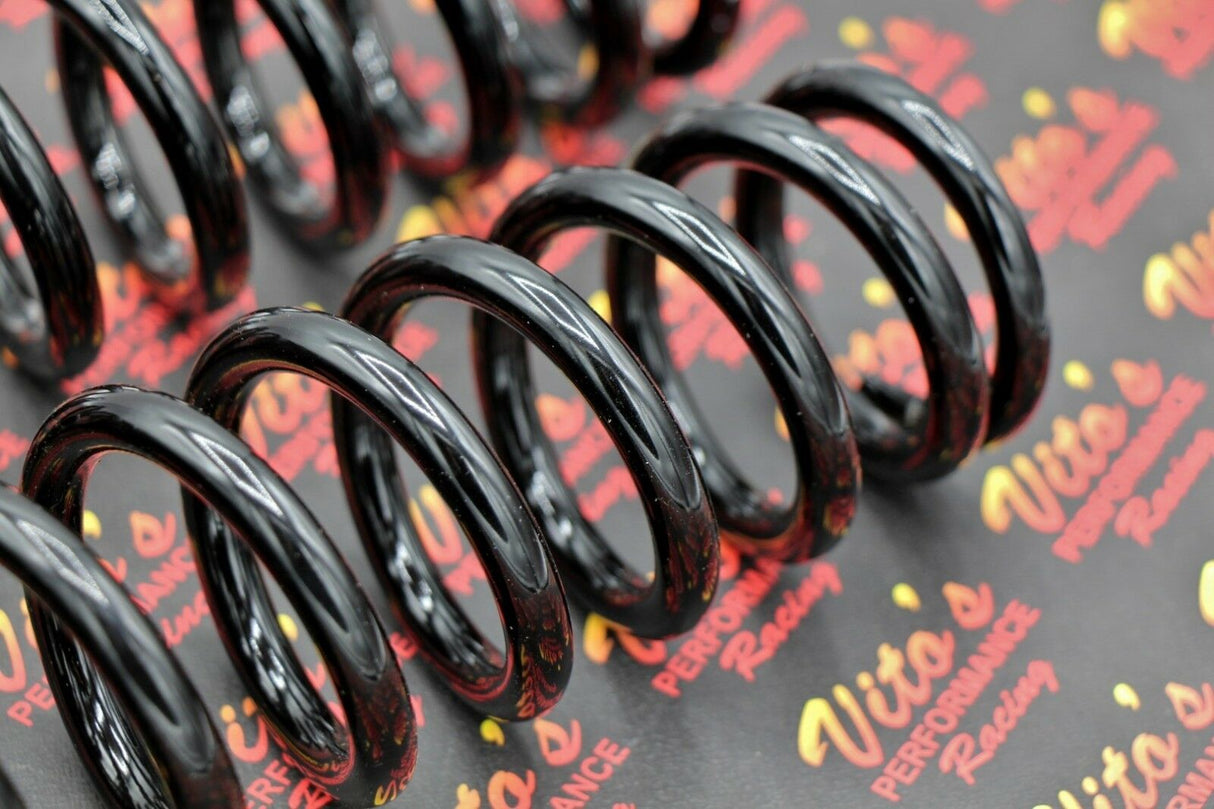 2 x front shock springs Yamaha Banshee 1987-2006 POWDERCOATED BLACK (one pair) 6