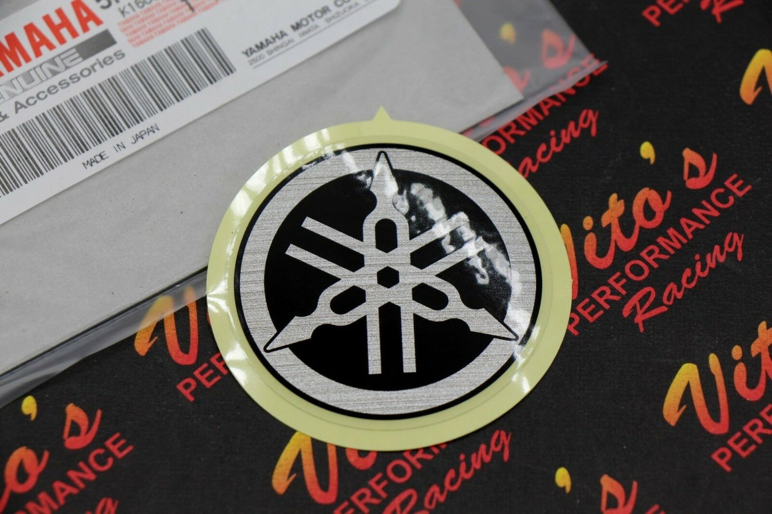 NEW Stick Emblem tuning Fork 2.25" Yamaha Banshee OEM factory stock 1987-2018 2