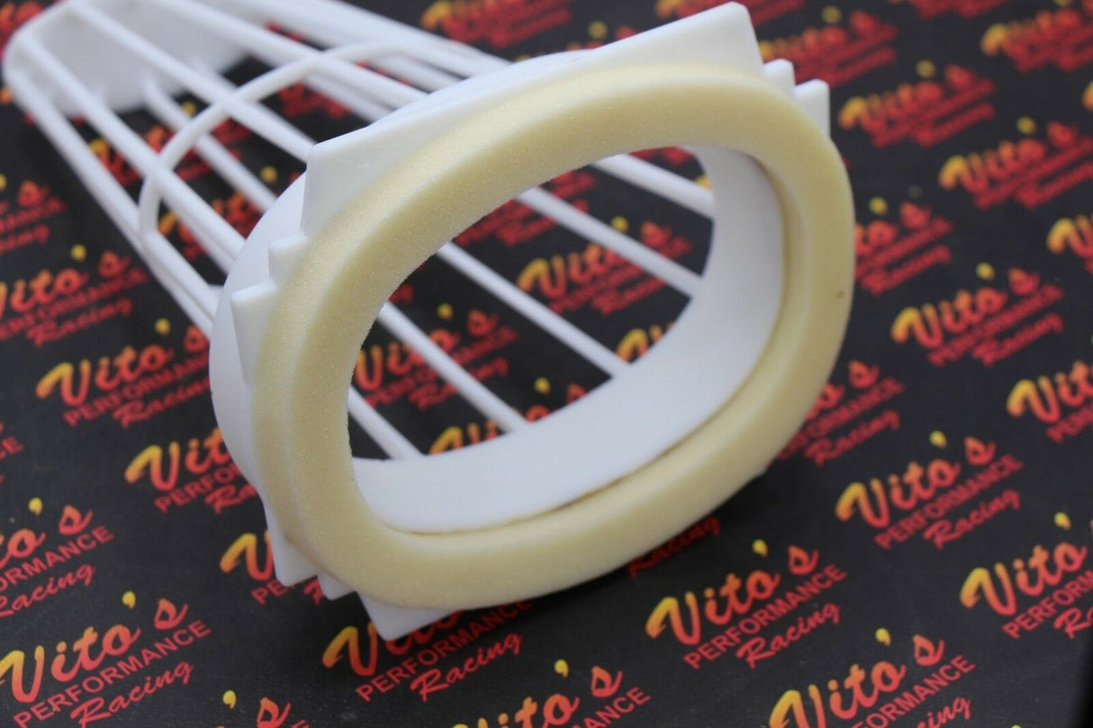 Yamaha Banshee OEM factory Air filter cage guide + guide end cap 1987-2006 5