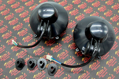 2 x NEW Headlights Yamaha Banshee lens bulbs lights grills 1996-2001 + COLLARS 5