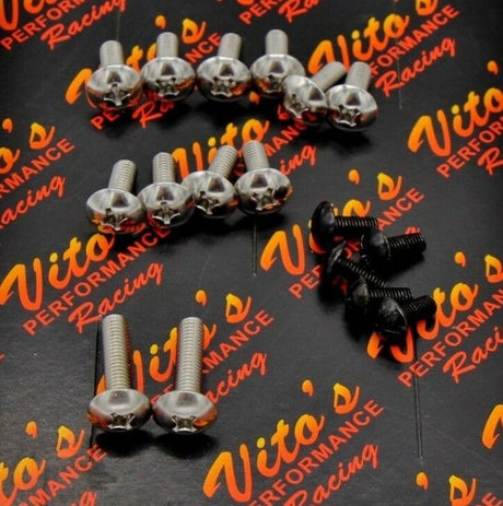 17 PIECE VITO'S YAMAHA BANSHEE FENDER BOLT SCREW MOUNT KIT PLASTICS HARDWARE 1
