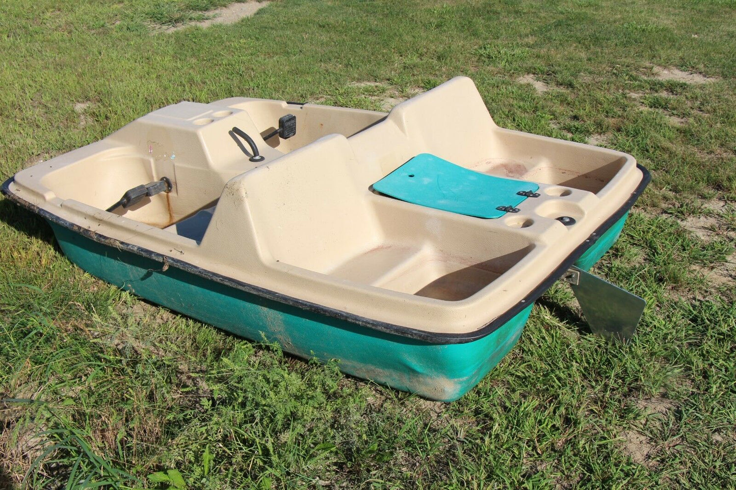 Paddle boat aluminum rudder SUN Dolphin - 3 or 5 seater - heavy duty 1/4 plating 4