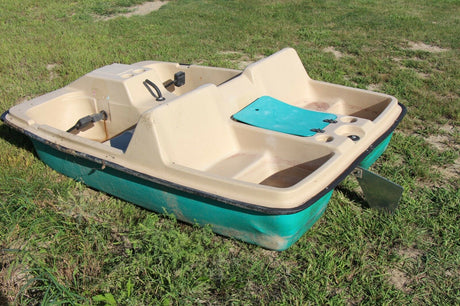 Paddle boat aluminum rudder SUN Dolphin - 3 or 5 seater - heavy duty 1/4 plating 4