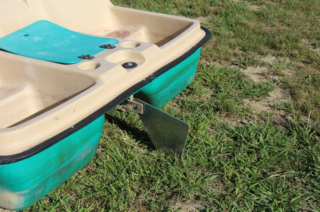 Paddle boat aluminum rudder SUN Dolphin - 3 or 5 seater - heavy duty 1/4 plating 7