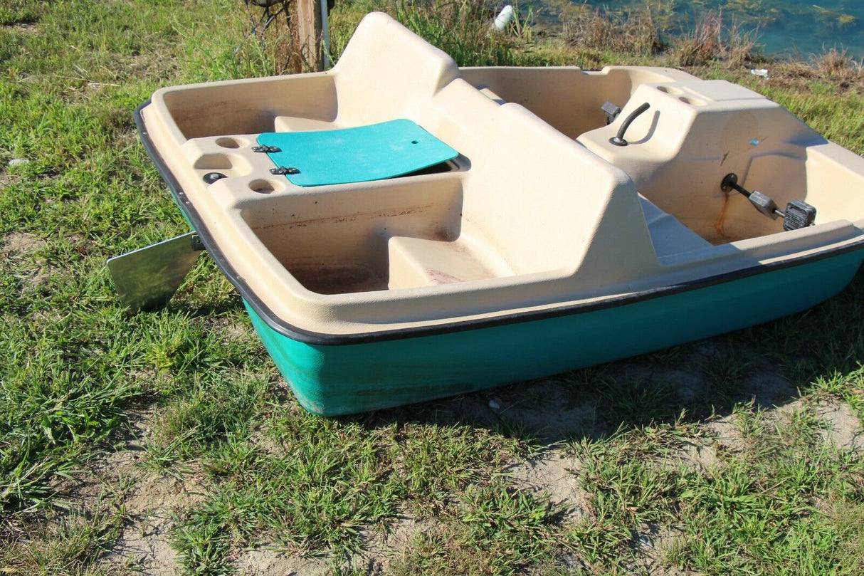 Paddle boat aluminum rudder SUN Dolphin - 3 or 5 seater - heavy duty 1/4 plating 8