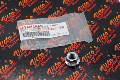 NEW YAMAHA BANSHEE FLYWHEEL NUT FOR CRANK - OEM ORIGINAL FACTORY 90179-12657-00 1