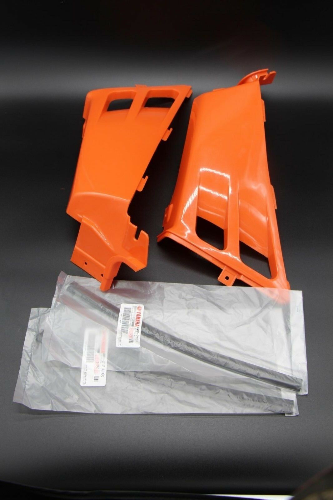 NEW Vito's Yamaha Banshee gas tank side covers plastic wrap 1987-2006 ORANGE 3