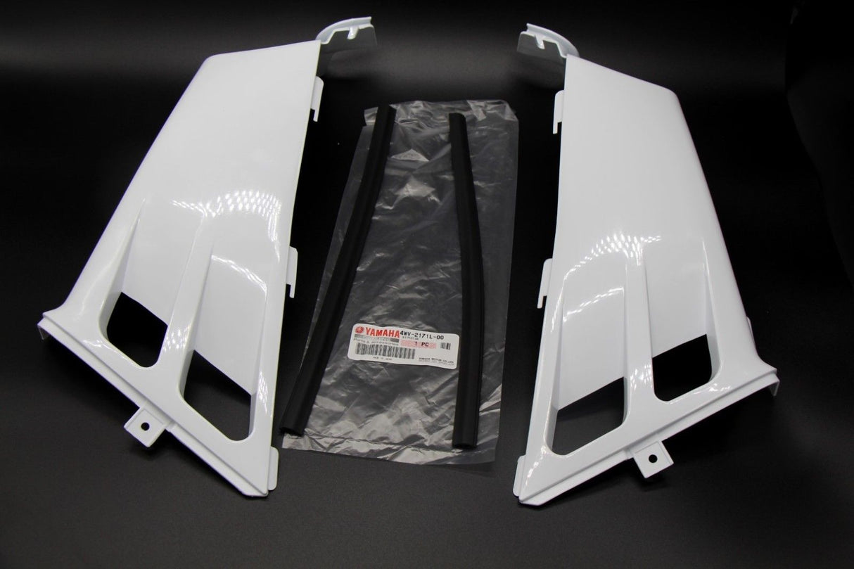 NEW Vito's Yamaha Banshee plastic gas tank side covers + grill 1987-2006 WHITE 4