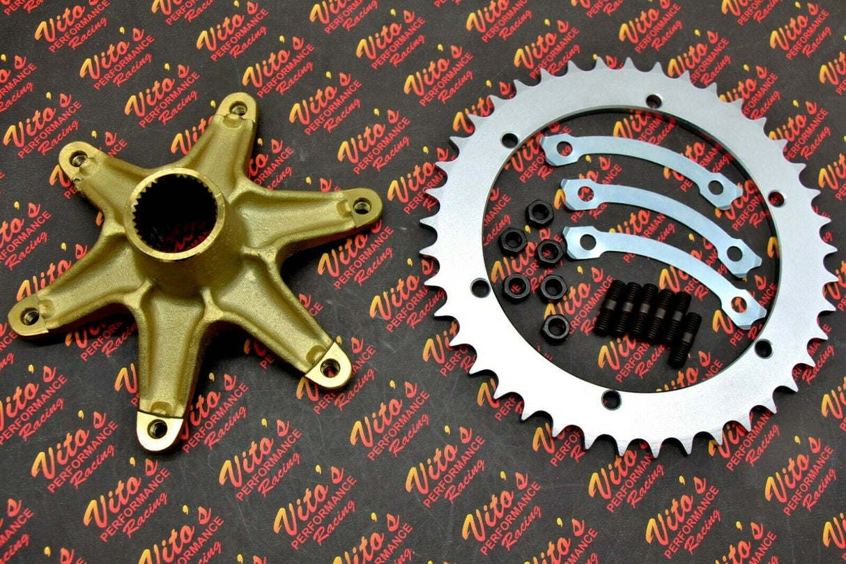Vito's Sprocket Hub Banshee / Blaster + Studs + Nuts + Locks + Sprocket 41 Tooth 1
