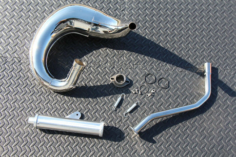 Yamaha Blaster Vito's Performance FAT BASTARD exhaust pipe + silencer CHROME 3