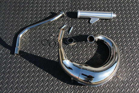 Yamaha Blaster Vito's Performance FAT BASTARD exhaust pipe + silencer CHROME 4