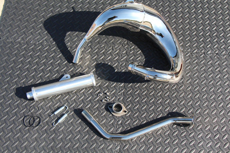 Yamaha Blaster Vito's Performance FAT BASTARD exhaust pipe + silencer CHROME 5