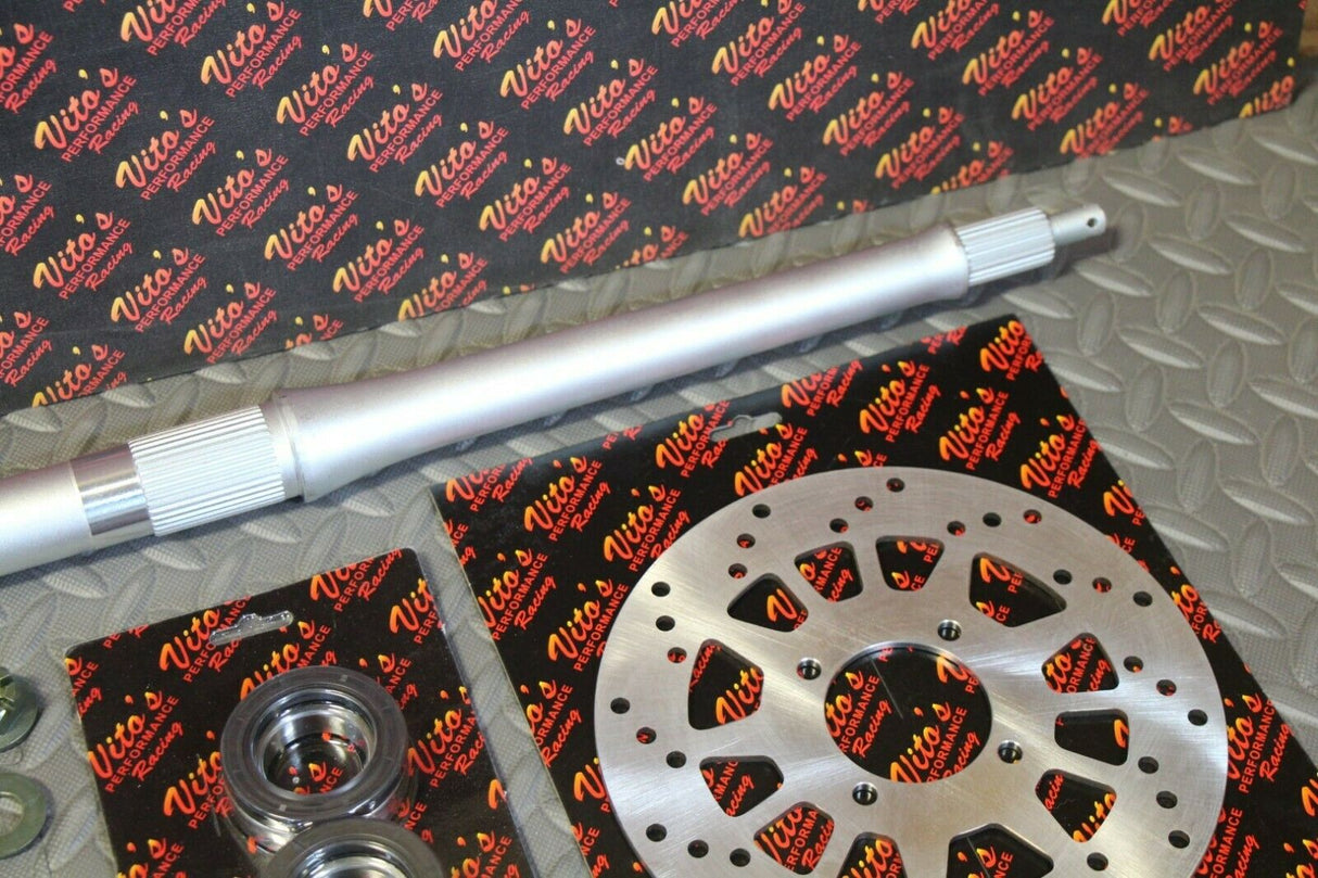 New Vito's +2" Banshee Rear Setup Axle Carrier Rotor + Hubs + Sprocket 42 Tooth 7