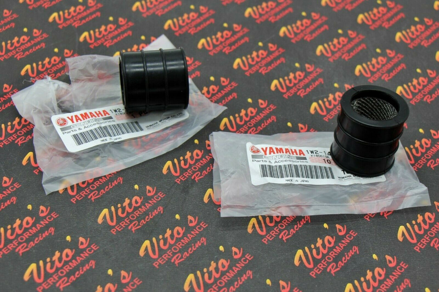 2 x Rubber muffler exhaust clamps pipe gasket joint Yamaha Banshee OEM factory 1
