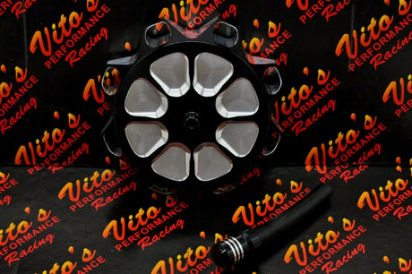 Vito's aluminum GAS CAP Yamaha Banshee YFZ450 Raptor 660 Warrior Blaster BLACK 2