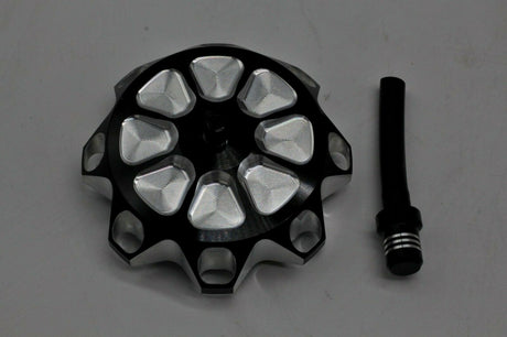 Vito's aluminum GAS CAP Yamaha Banshee YFZ450 Raptor 660 Warrior Blaster BLACK 4