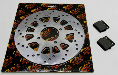 Vito's Performance rear wheel disc rotor Yamaha Banshee Raptor 660 + brake pads 2