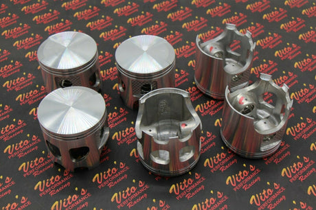 NEW PISTON ART DISPLAY??FACTORY REJECTS FOR ART PROJECTS 2.75" PISTONS - LOT OF 6 1