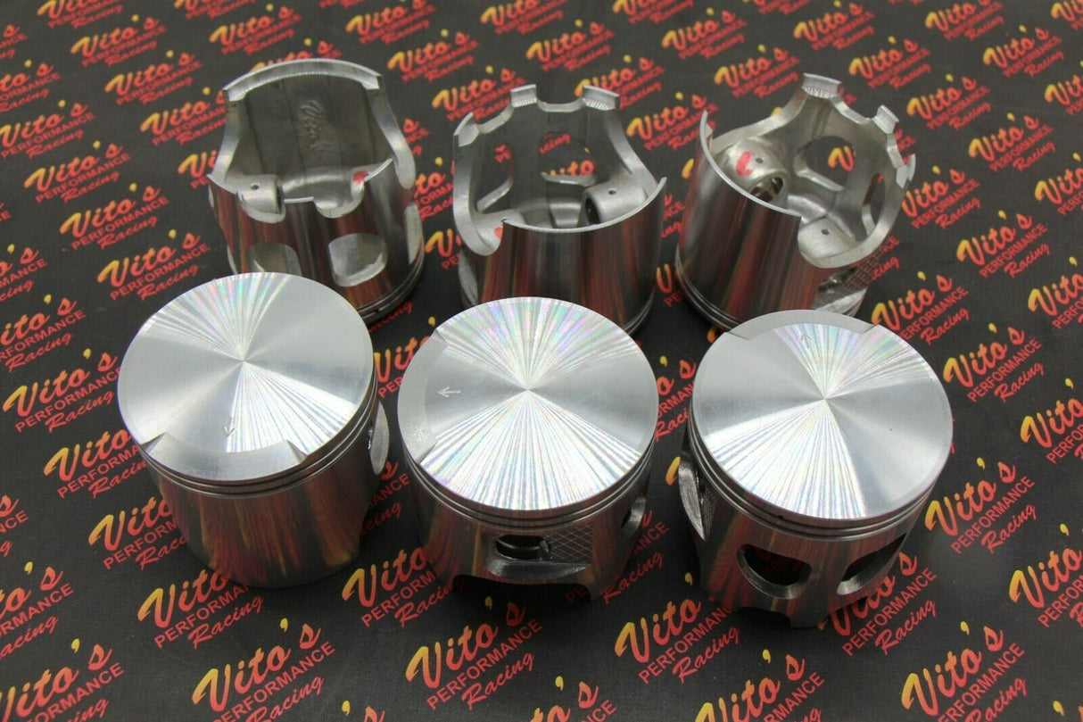 NEW PISTON ART DISPLAY??FACTORY REJECTS FOR ART PROJECTS 2.75" PISTONS - LOT OF 6 3