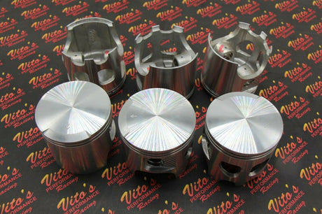 NEW PISTON ART DISPLAY??FACTORY REJECTS FOR ART PROJECTS 2.75" PISTONS - LOT OF 6 3