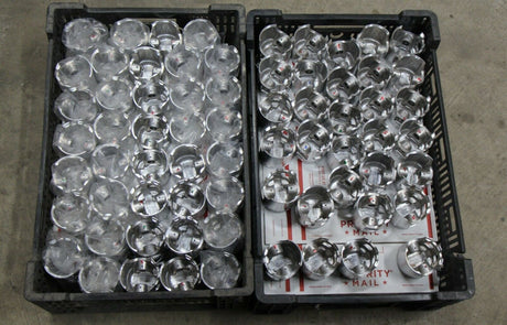 NEW PISTON ART DISPLAY??FACTORY REJECTS FOR ART PROJECTS 2.75" PISTONS - LOT OF 6 4