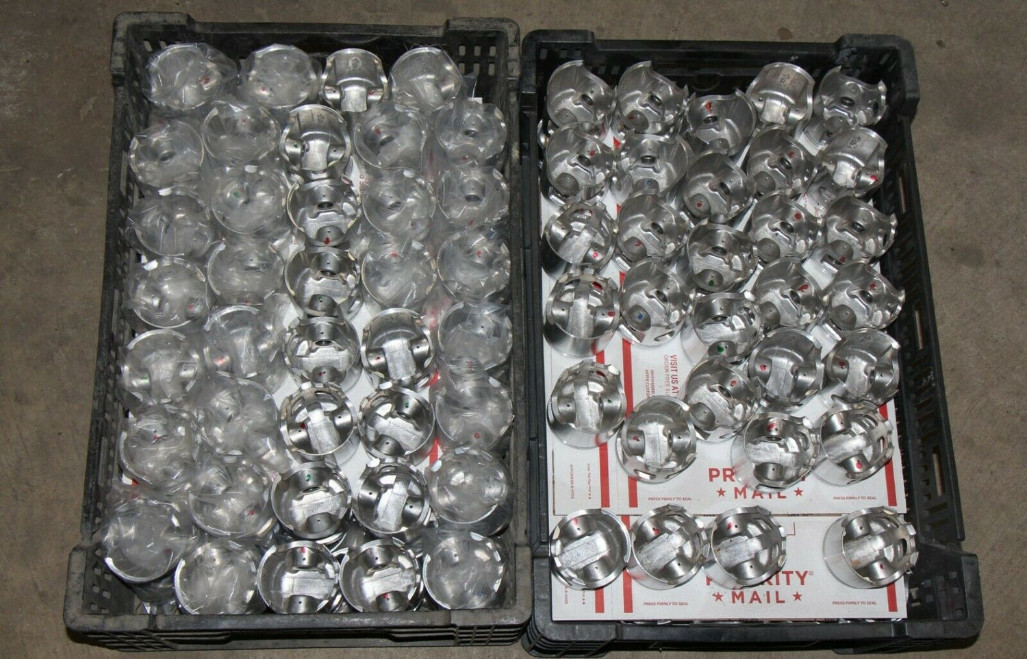 NEW PISTON ART DISPLAY??FACTORY REJECTS FOR ART PROJECTS 2.75" PISTONS - LOT OF 6 5