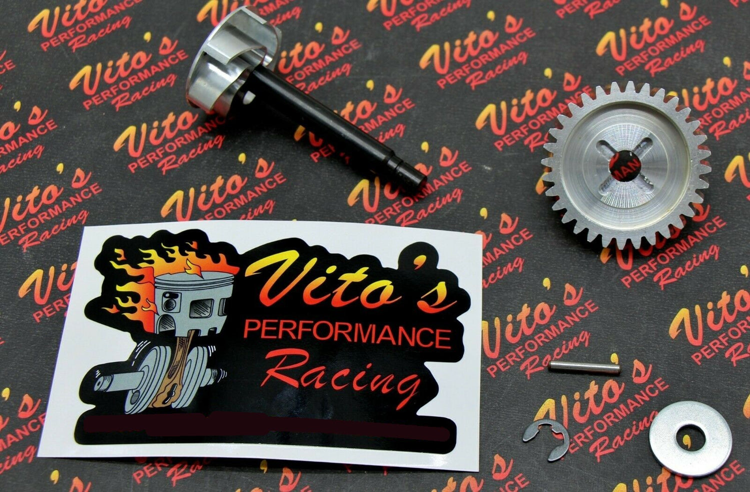 Vito's Performance Yamaha Banshee BILLET water pump impeller + ALUMINUM gear 1