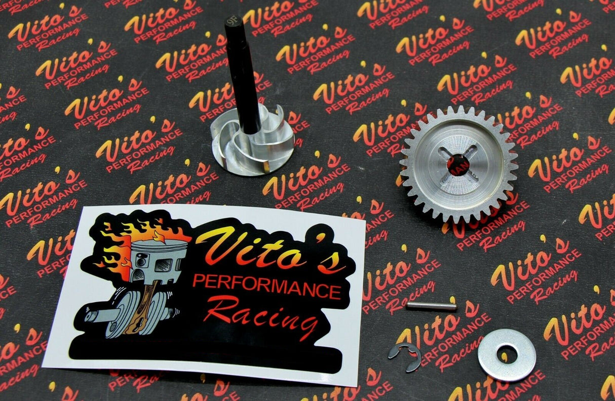 Vito's Performance Yamaha Banshee BILLET water pump impeller + ALUMINUM gear 2