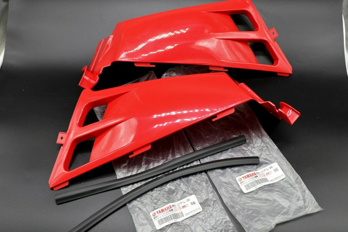 NEW Vito's Yamaha Banshee plastic gas tank side covers + grill 1987-2006 RED 3