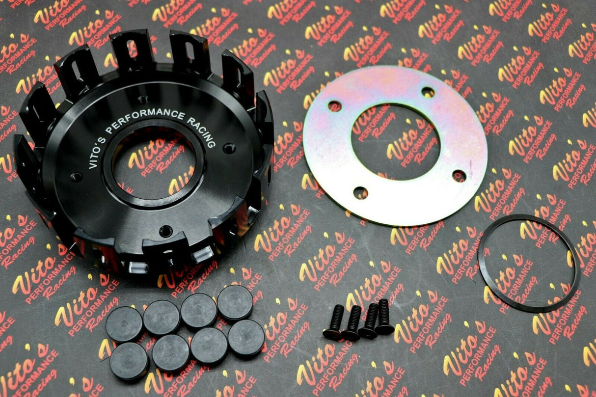 Vito's Performance BILLET CLUTCH BASKET Yamaha Banshee 1987-2006 plate cushions 1