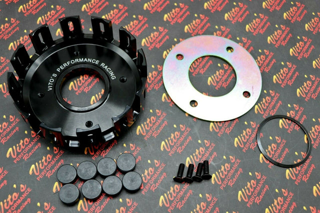 Vito's Performance BILLET CLUTCH BASKET Yamaha Banshee 1987-2006 plate cushions 1