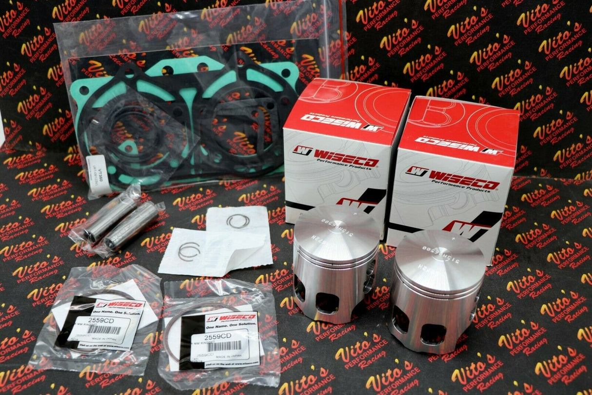 2 x Wiseco 513 series pistons Yamaha Banshee for stock crank 65.50 + GASKET KIT 1