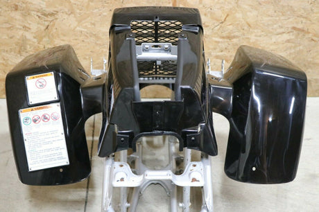 Yamaha Banshee fenders + gas tank plastic + grill + graphics BLACK FLAMES 2006 11