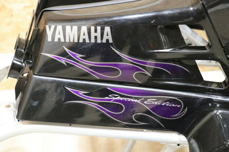 Yamaha Banshee fenders + gas tank plastic + grill + graphics BLACK FLAMES 2006 12