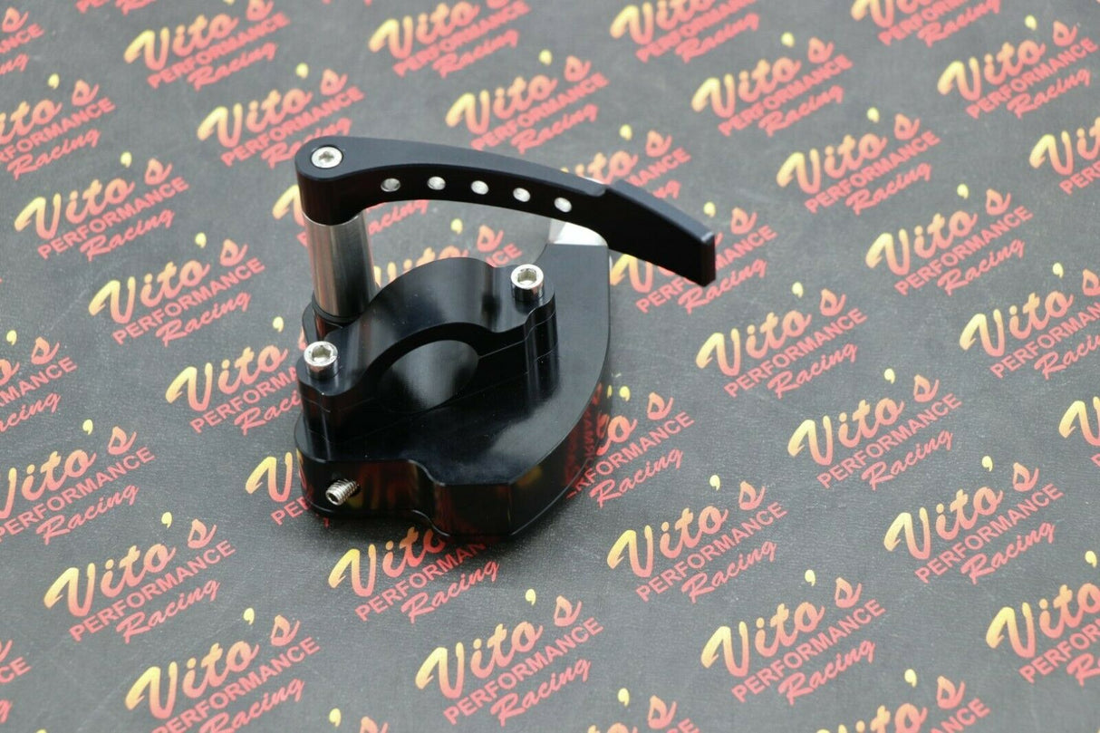Billet aluminum thumb throttle assembly lever Yamaha Banshee Raptor YFZ450 BLACK 4