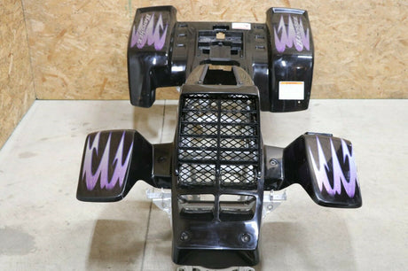 Yamaha Banshee fenders + gas tank plastic grill + graphics BLACK PURPLE 2005 SE 3