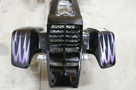 Yamaha Banshee fenders + gas tank plastic grill + graphics BLACK PURPLE 2005 SE 7