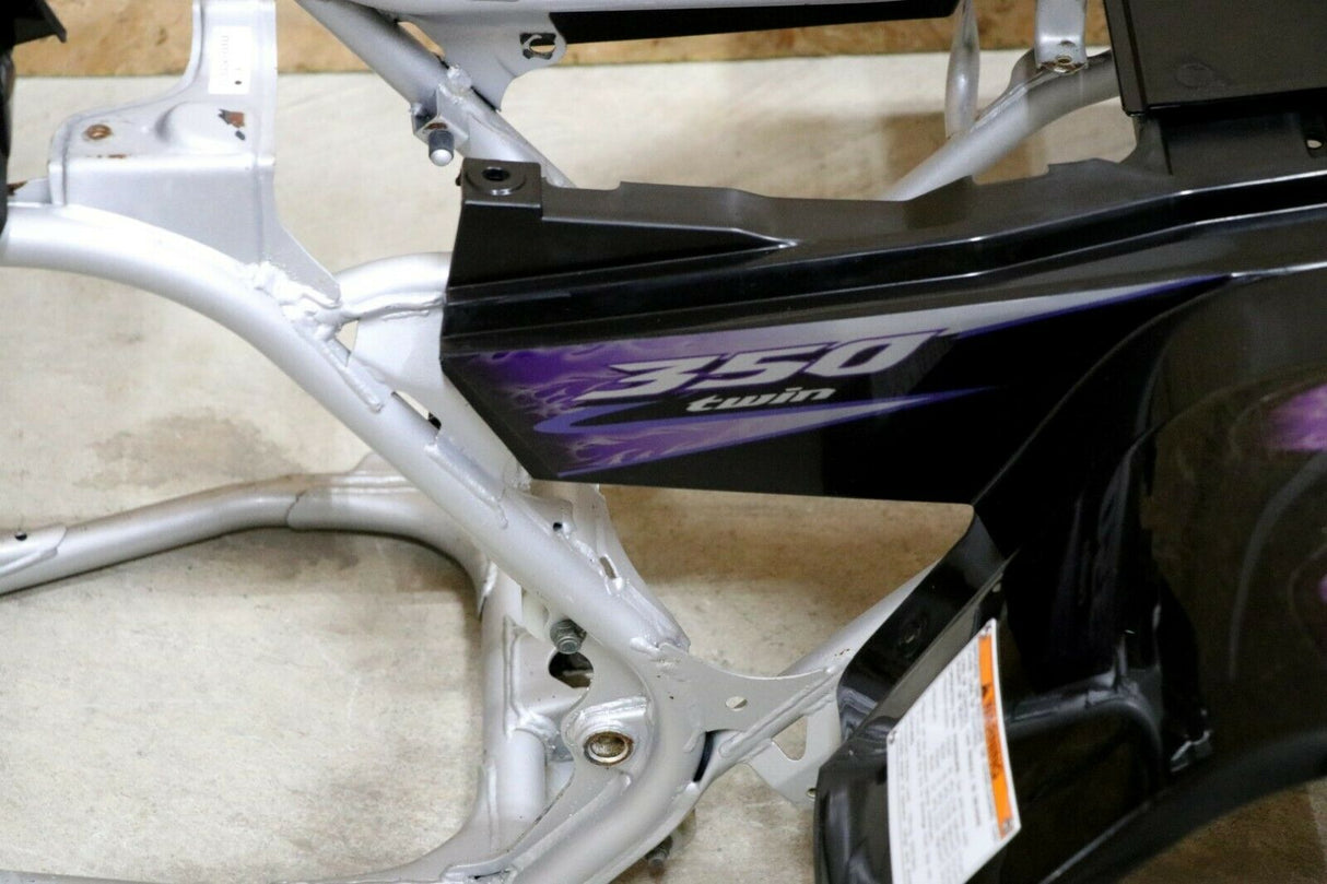Yamaha Banshee fenders + gas tank plastic grill + graphics BLACK PURPLE 2005 SE 12