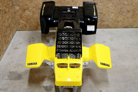 Yamaha Banshee fenders + gas tank plastic + grill + graphics BLACK  YELLOW 2003 6