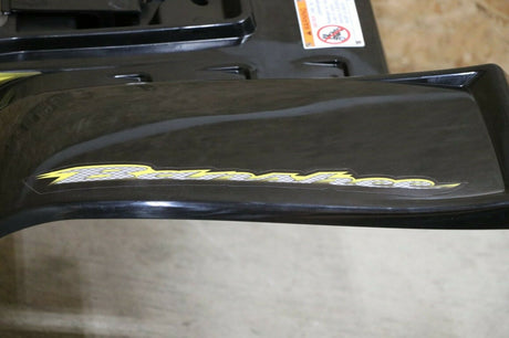 Yamaha Banshee fenders + gas tank plastic + grill + graphics BLACK  YELLOW 2003 10