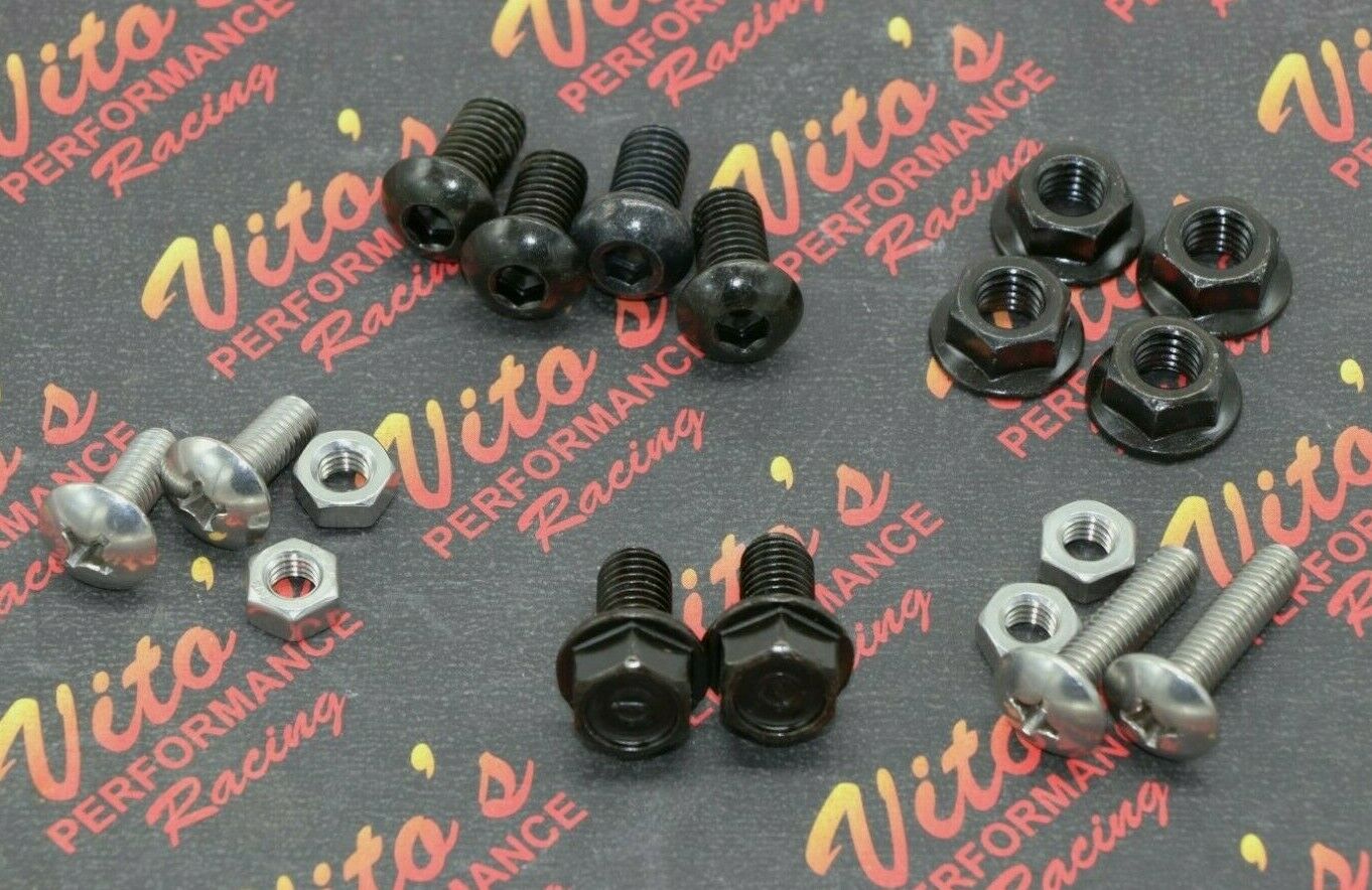 18 piece HARDWARE INSTALL BOLT KIT Heel Guards footrest Yamaha Banshee 1987-2006 1