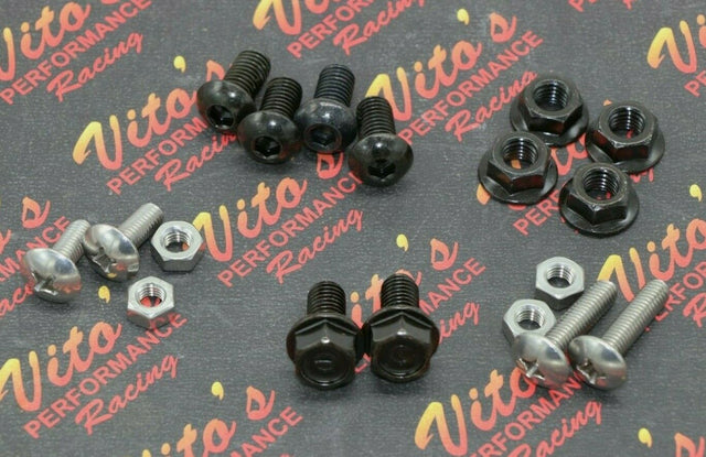 18 piece HARDWARE INSTALL BOLT KIT Heel Guards footrest Yamaha Banshee 1987-2006 1