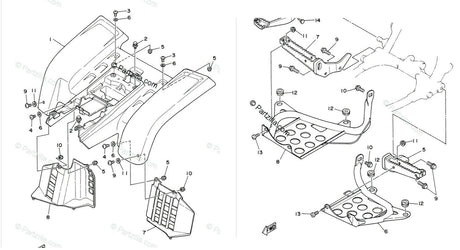 18 piece HARDWARE INSTALL BOLT KIT Heel Guards footrest Yamaha Banshee 1987-2006 2