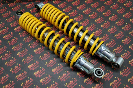 2 x NEW FRONT SHOCKS 1987-2006 Yamaha Banshee ATV springs YELLOW 2