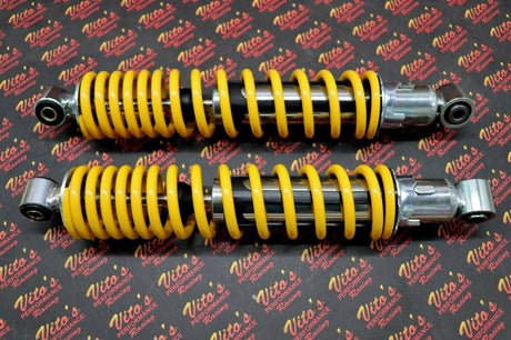 2 x NEW FRONT SHOCKS 1987-2006 Yamaha Banshee ATV springs YELLOW 3