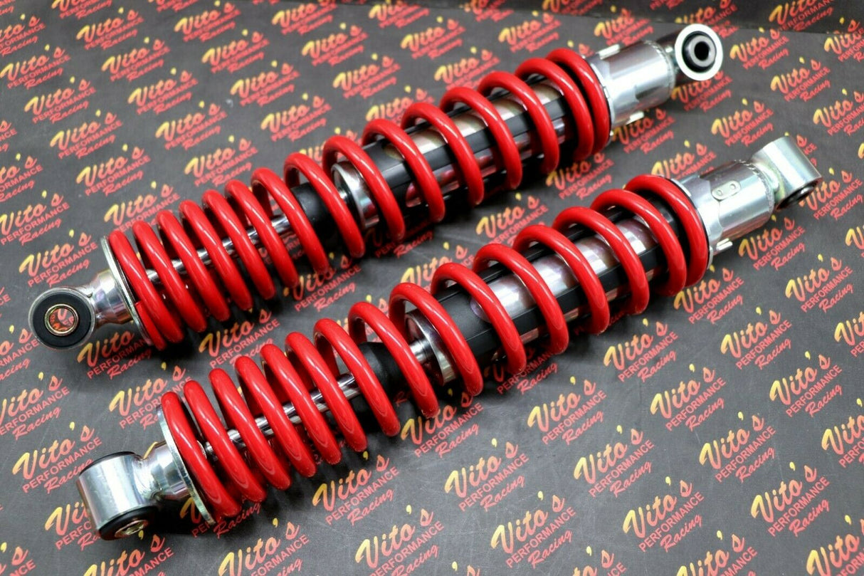 2 x NEW FRONT SHOCKS 1987-2006 Yamaha Banshee ATV springs RED 1